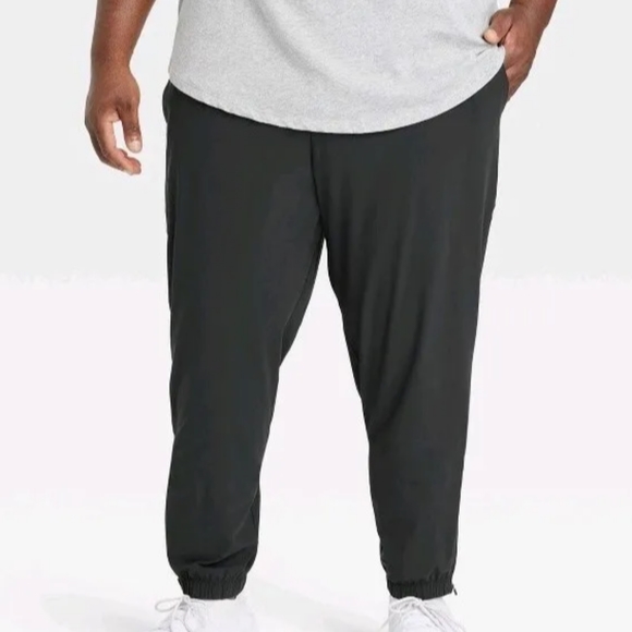 Men's Big Lightweight Tricot Joggers - All in Motion Black 3XL New with Tags! - Picture 1 of 2